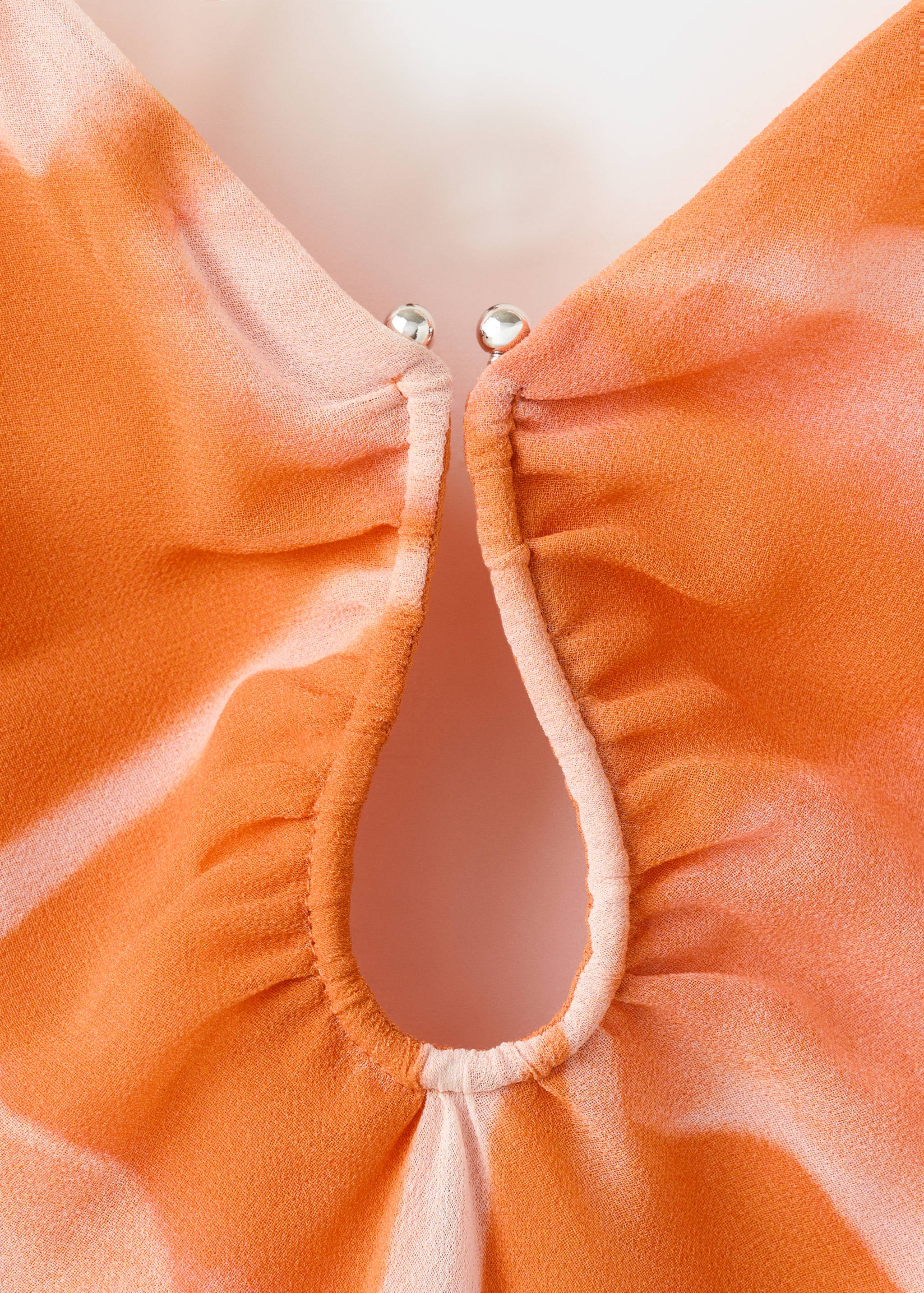 Mango vestido marcelo in orange - Image 3