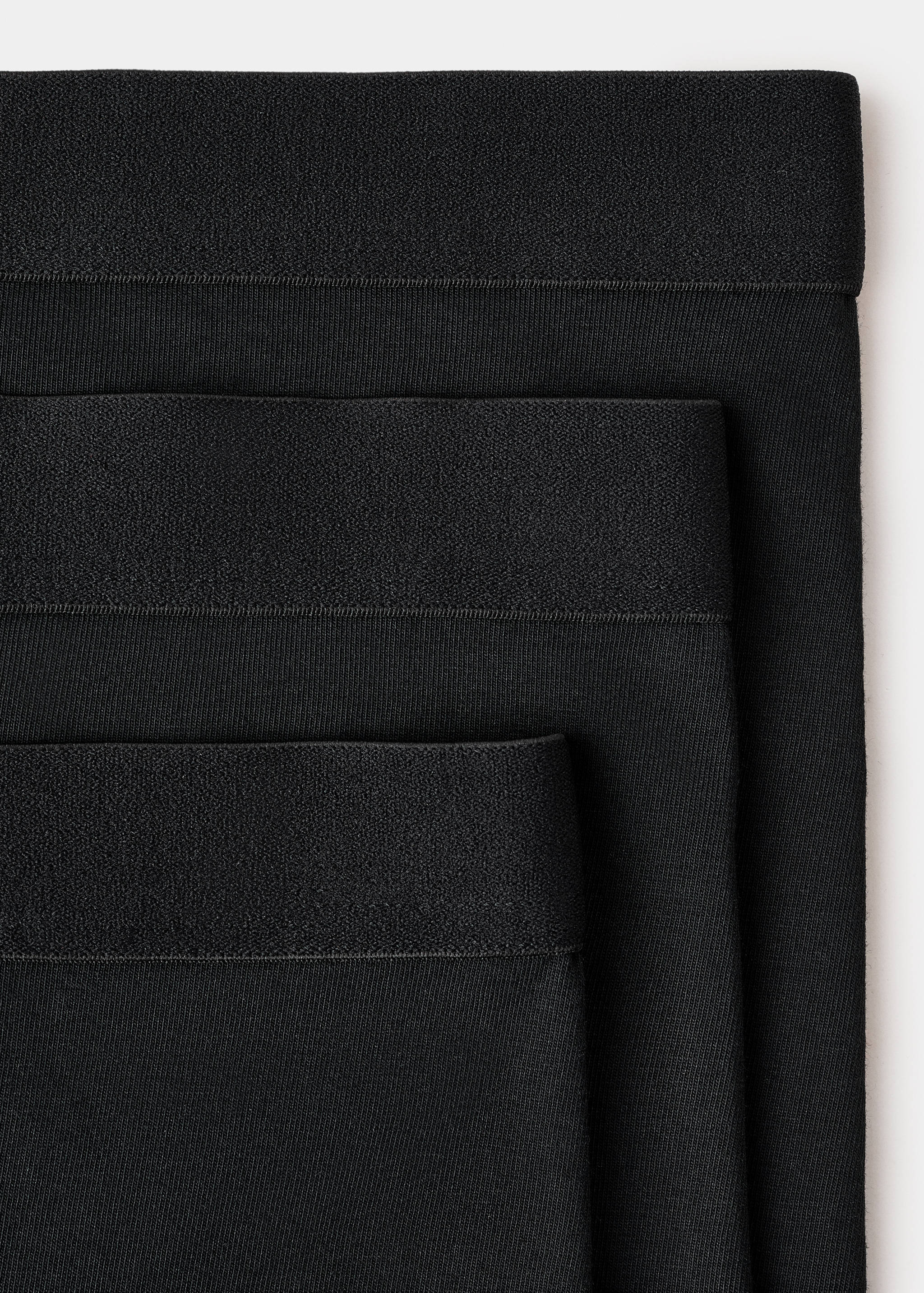 Mango calzoncillos triblack in black - Image 3