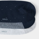 Mango socks trira1 in navy - Image 3