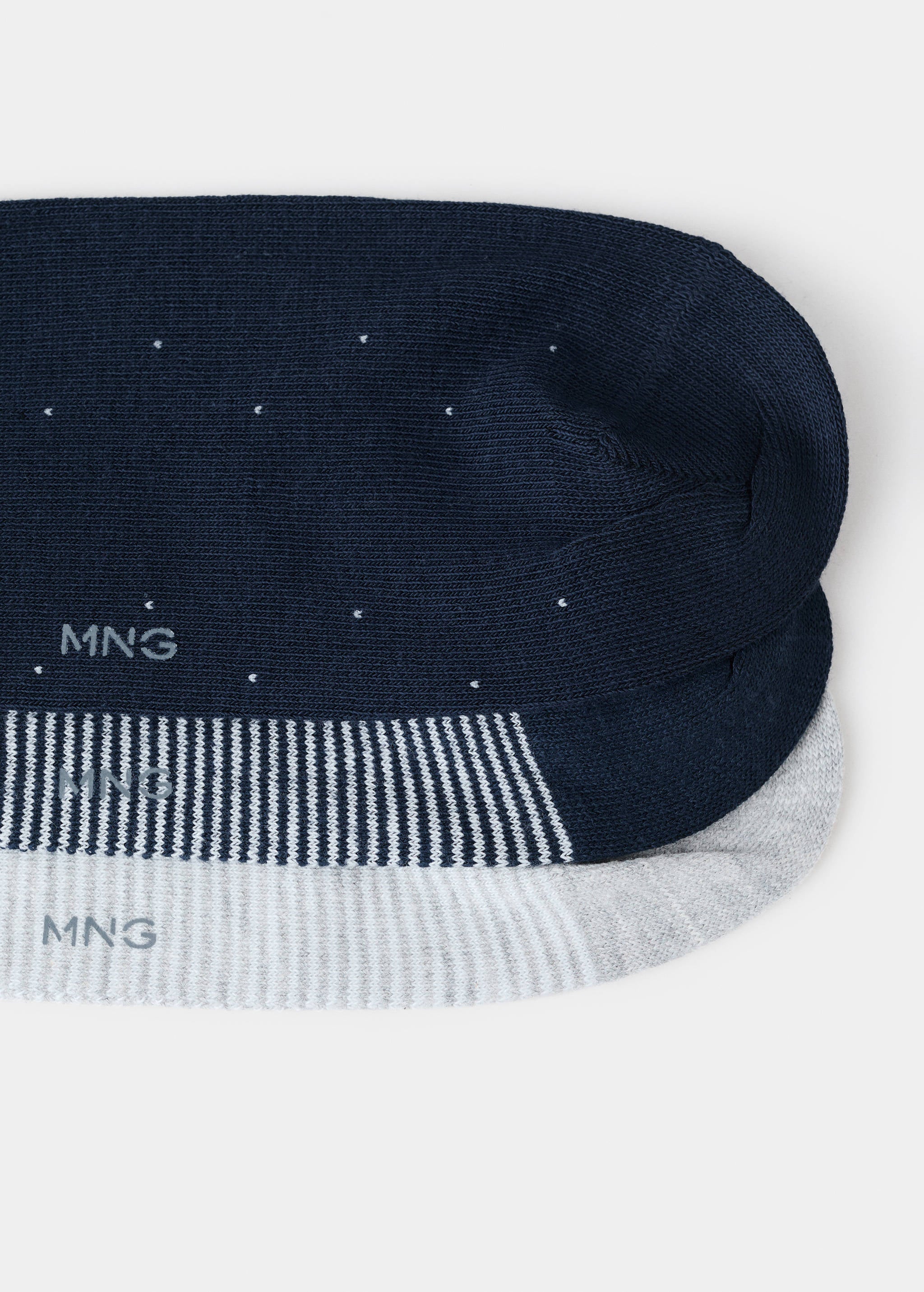 Mango socks trira1 in navy - Image 3