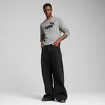 PUMA ESSENTIALS no. 1 logo crew in medium gray heather - Image 3