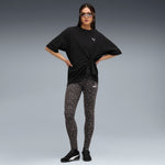 PUMA ESSENTIALS animal print leggings in black - Image 3