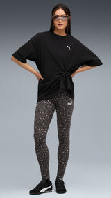 PUMA ESSENTIALS animal print leggings in black - Image 3