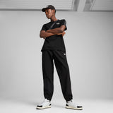 PUMA ESSENTIALS tape woven pants in black - Image 3