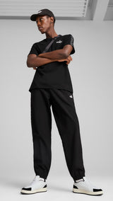 PUMA ESSENTIALS tape woven pants in black - Image 3