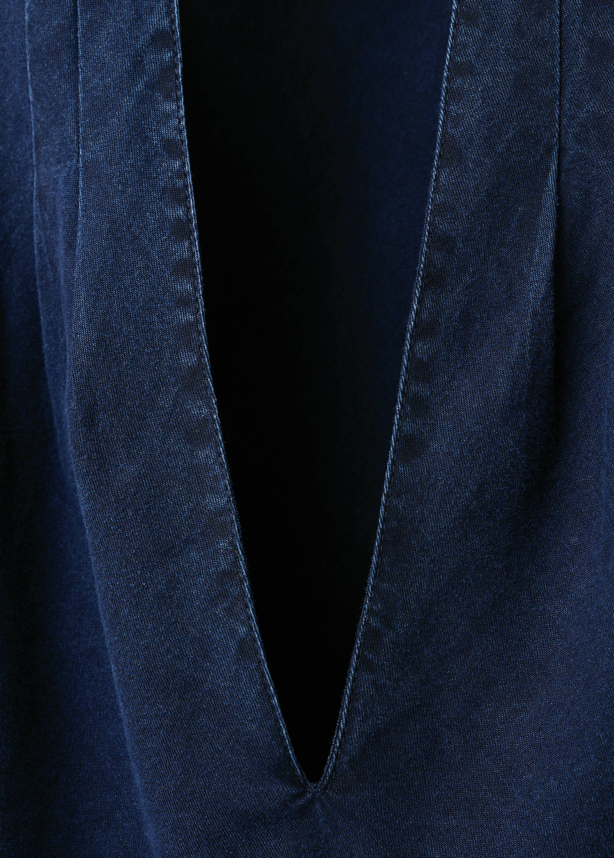 Mango top giselle in dark denim - Image 3