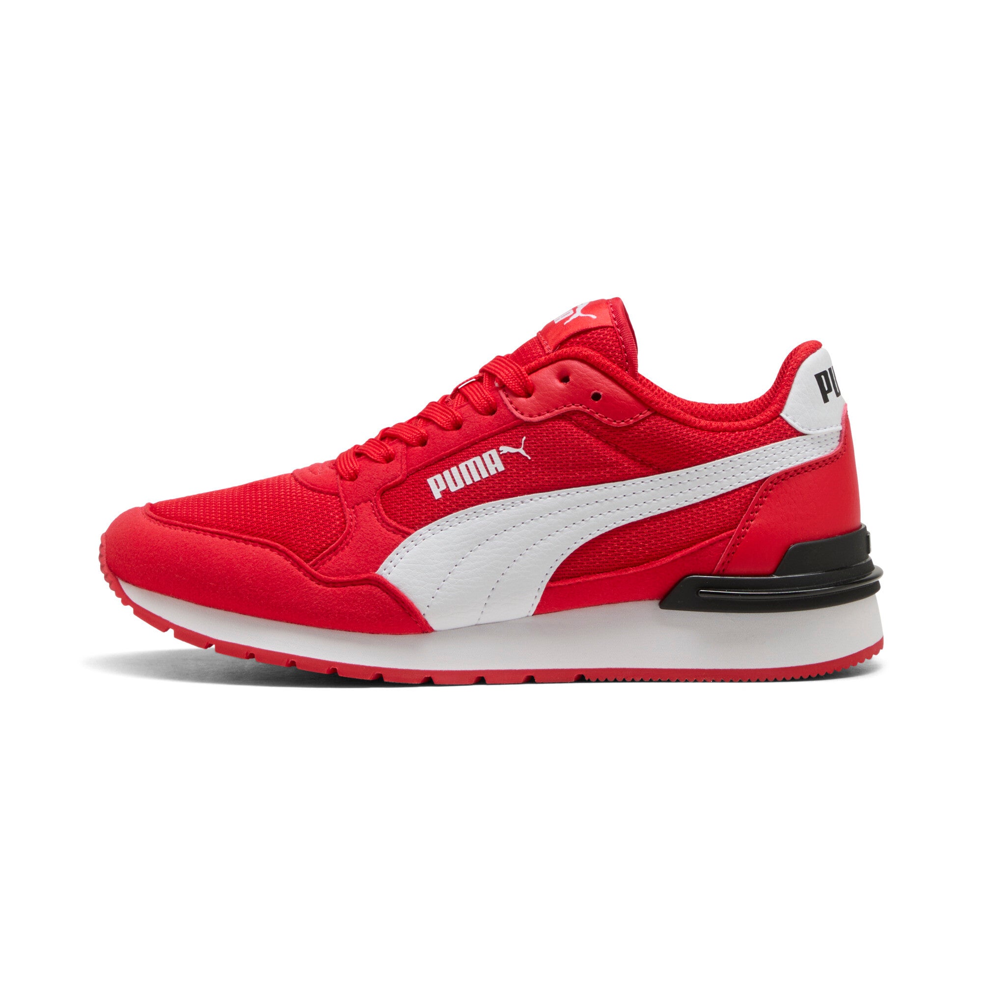PUMA ST runner v4 mesh sneakers youth in for all time red and white - Image 3