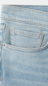 Mango bermudas rock in light denim - Image 3