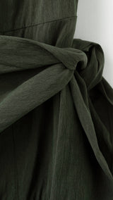 Mango dress scarf in khaki - Image 3