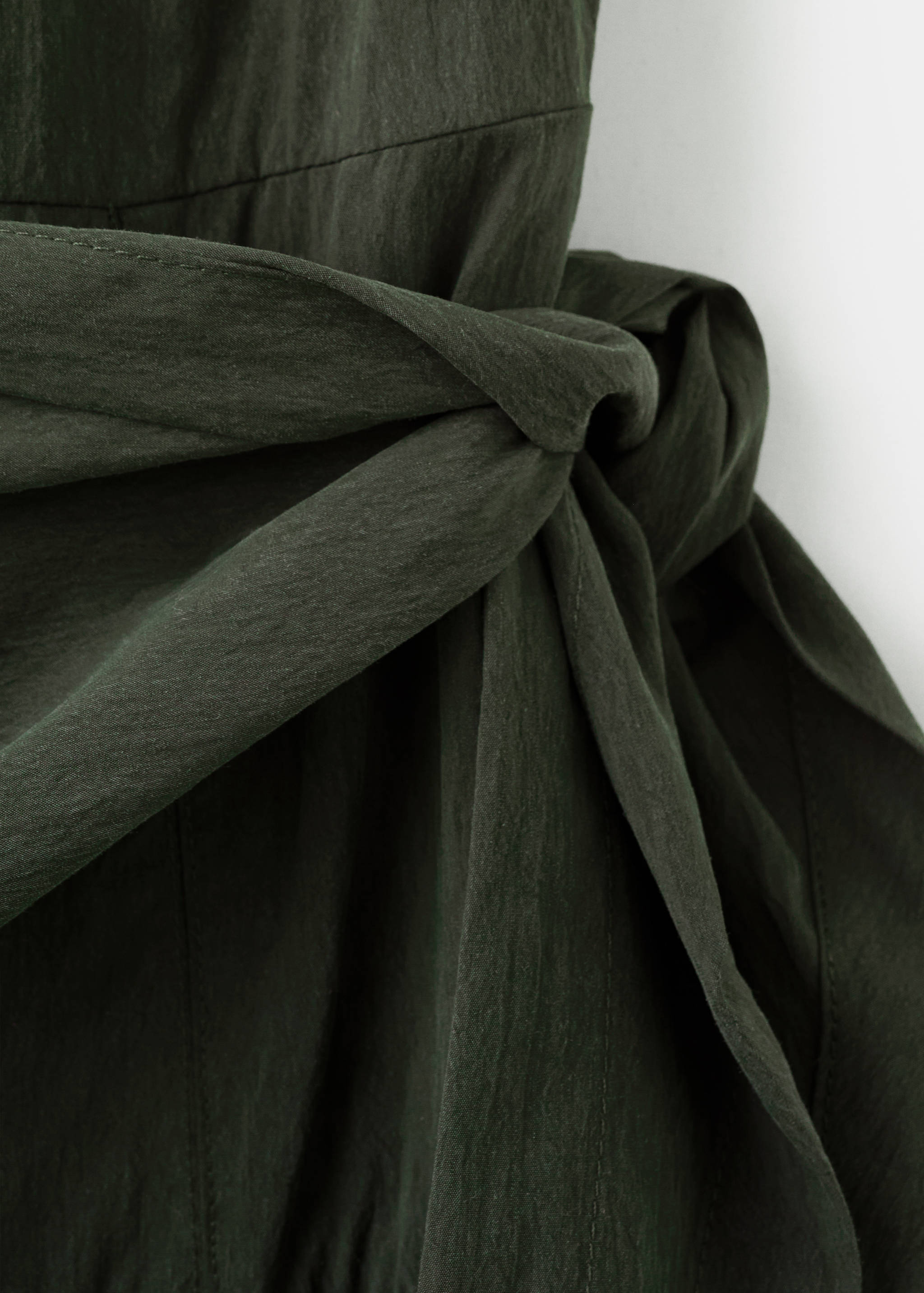 Mango dress scarf in khaki - Image 3