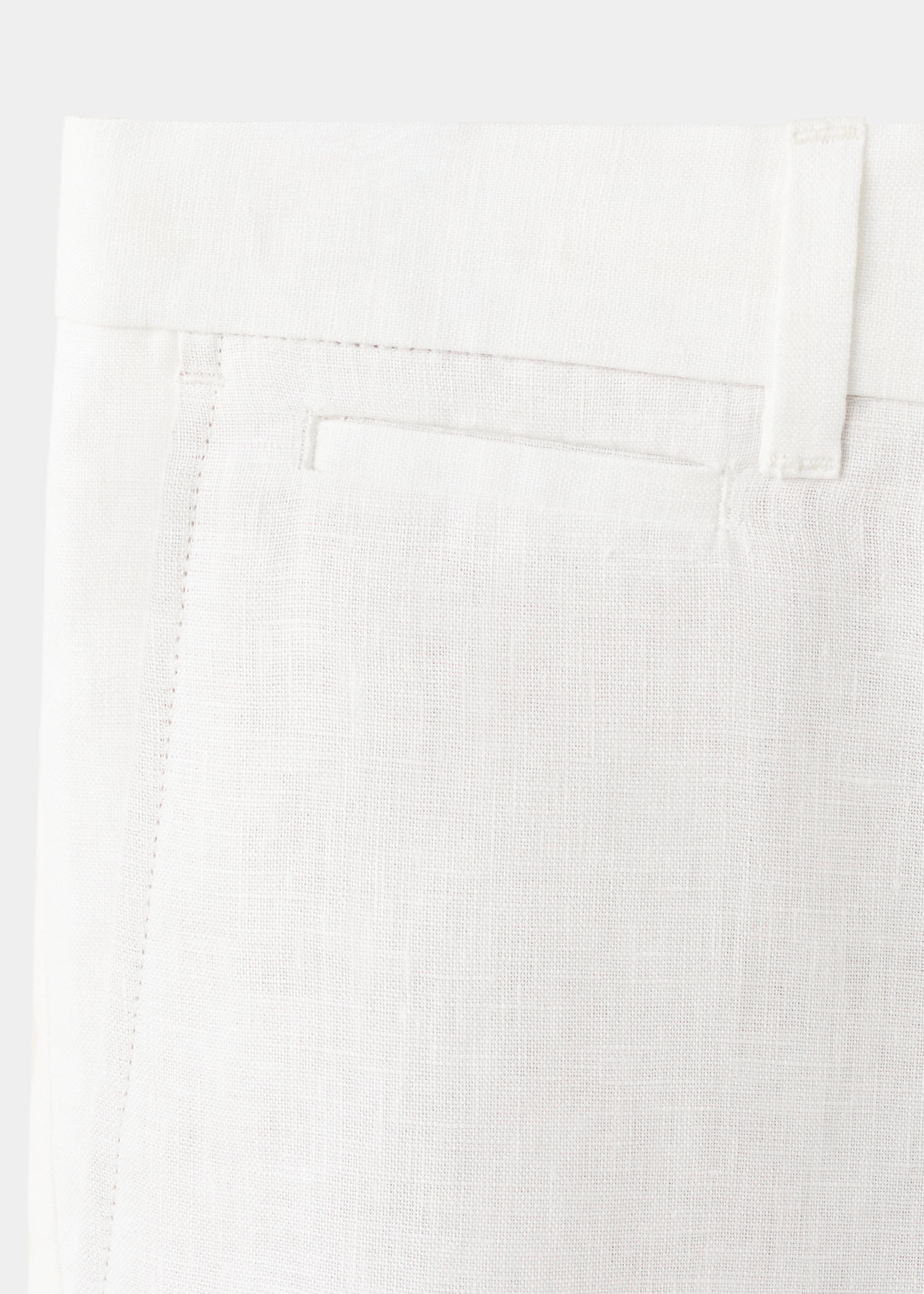 Mango bermudas carp in off white - Image 3
