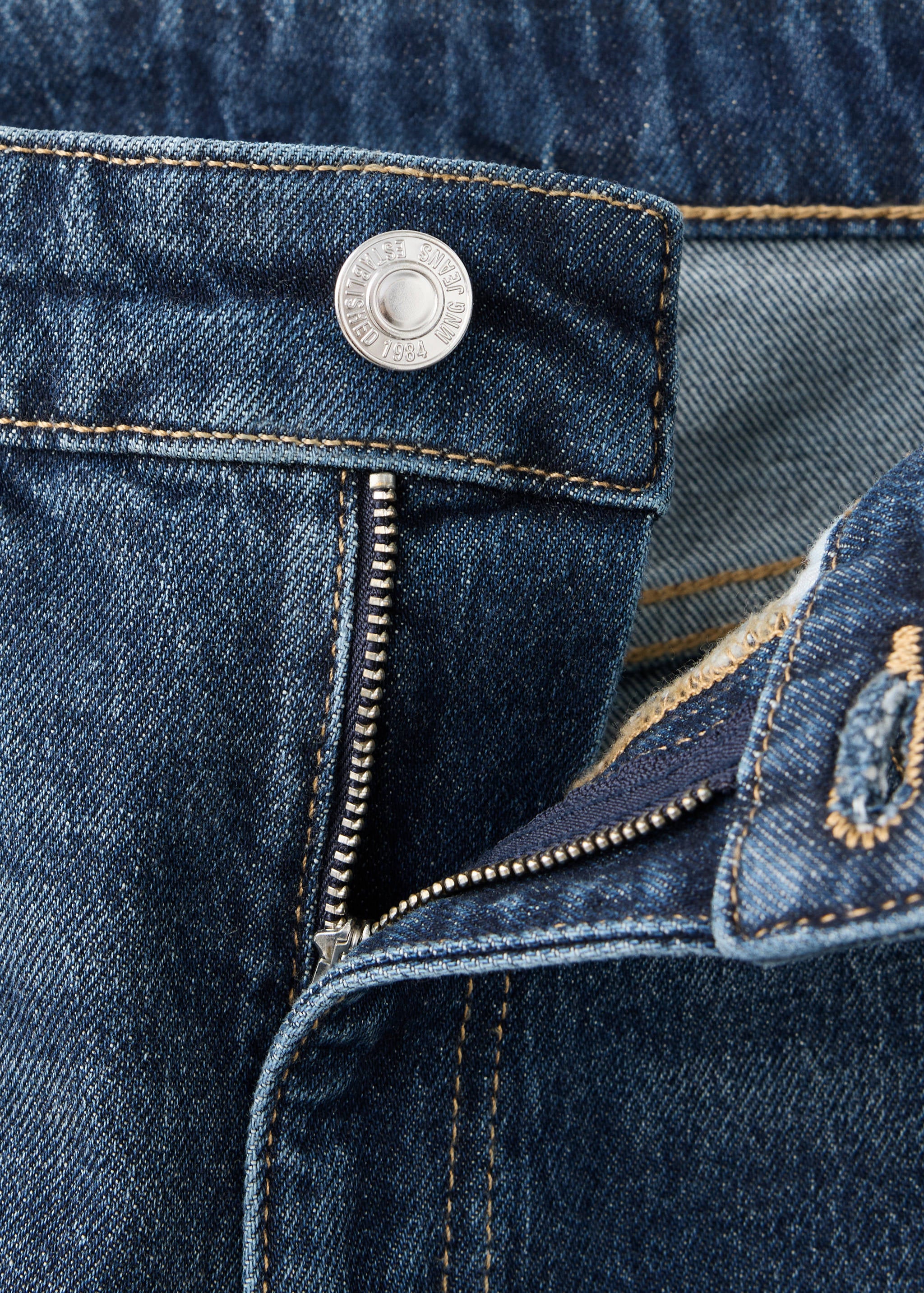Mango jeans newmom in dark denim - Image 3