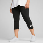 PUMA ESS no. 1 logo 3/4 leggings in black - Image 3