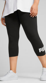 PUMA ESS no. 1 logo 3/4 leggings in black - Image 3