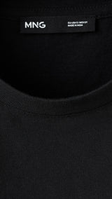 Mango camiseta ona in black - Image 3
