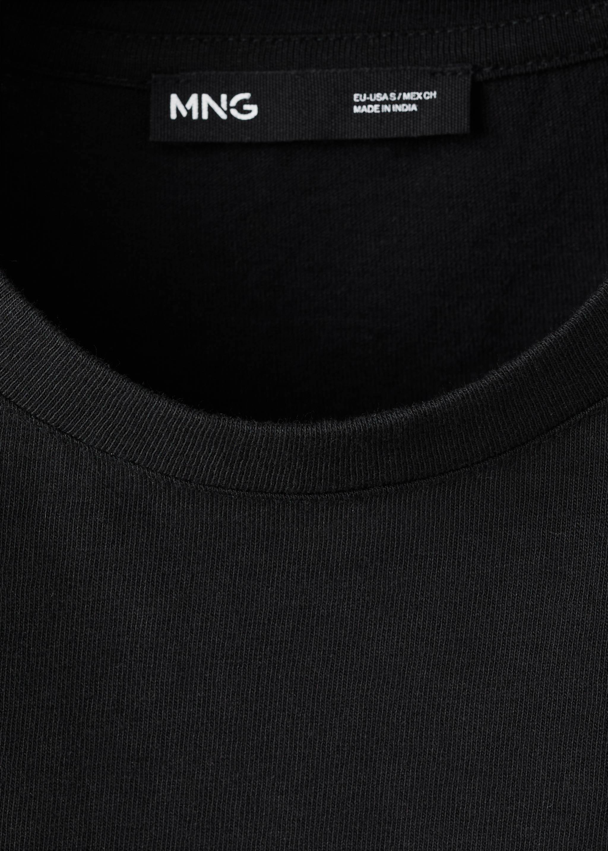 Mango camiseta ona in black - Image 3