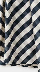 Mango falda vichy in navy - Image 3