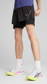 PUMA Ultraweave 2-in-1 5" running shorts in black - Image 3