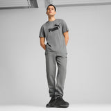 PUMA ESSENTIALS no. 1 logo tee in medium gray heather - Image 3
