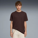 PUMA essentials small No.1 logo tee men in chocolate brown - Image 3