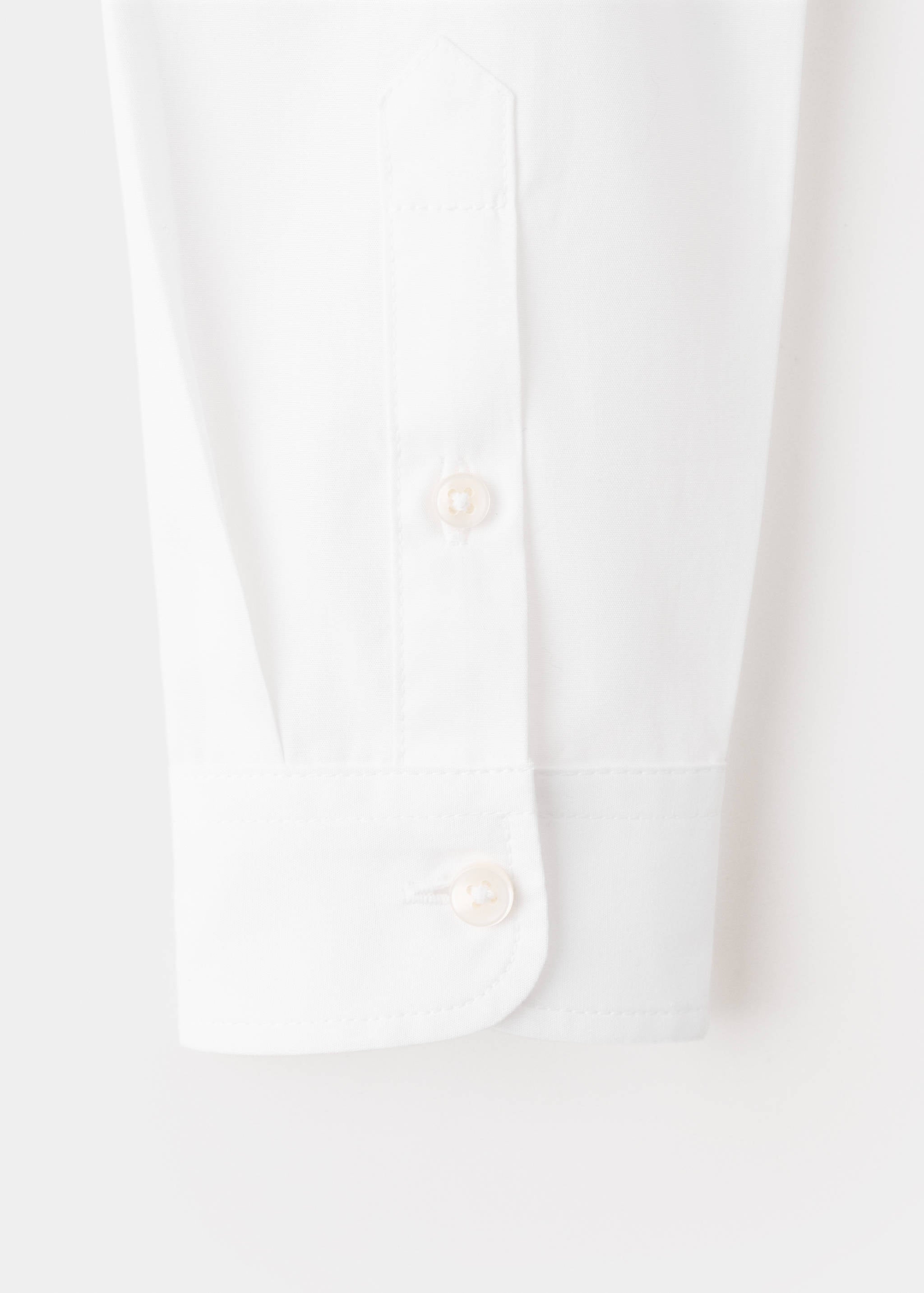 Mango camisa popelin in white - Image 3