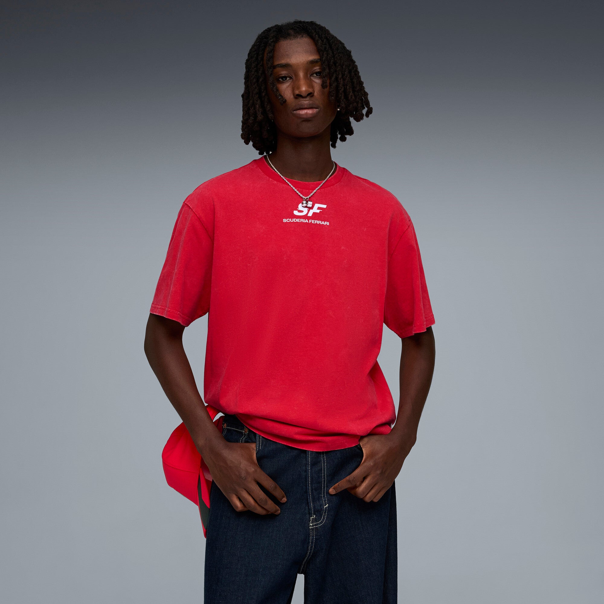 PUMA scuderia ferrari car graphic tee II men in rosso corsa - Image 3