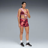 PUMA Strong 4" short tights in ruby shimmer - Image 3