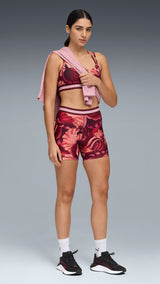 PUMA Strong 4" short tights in ruby shimmer - Image 3