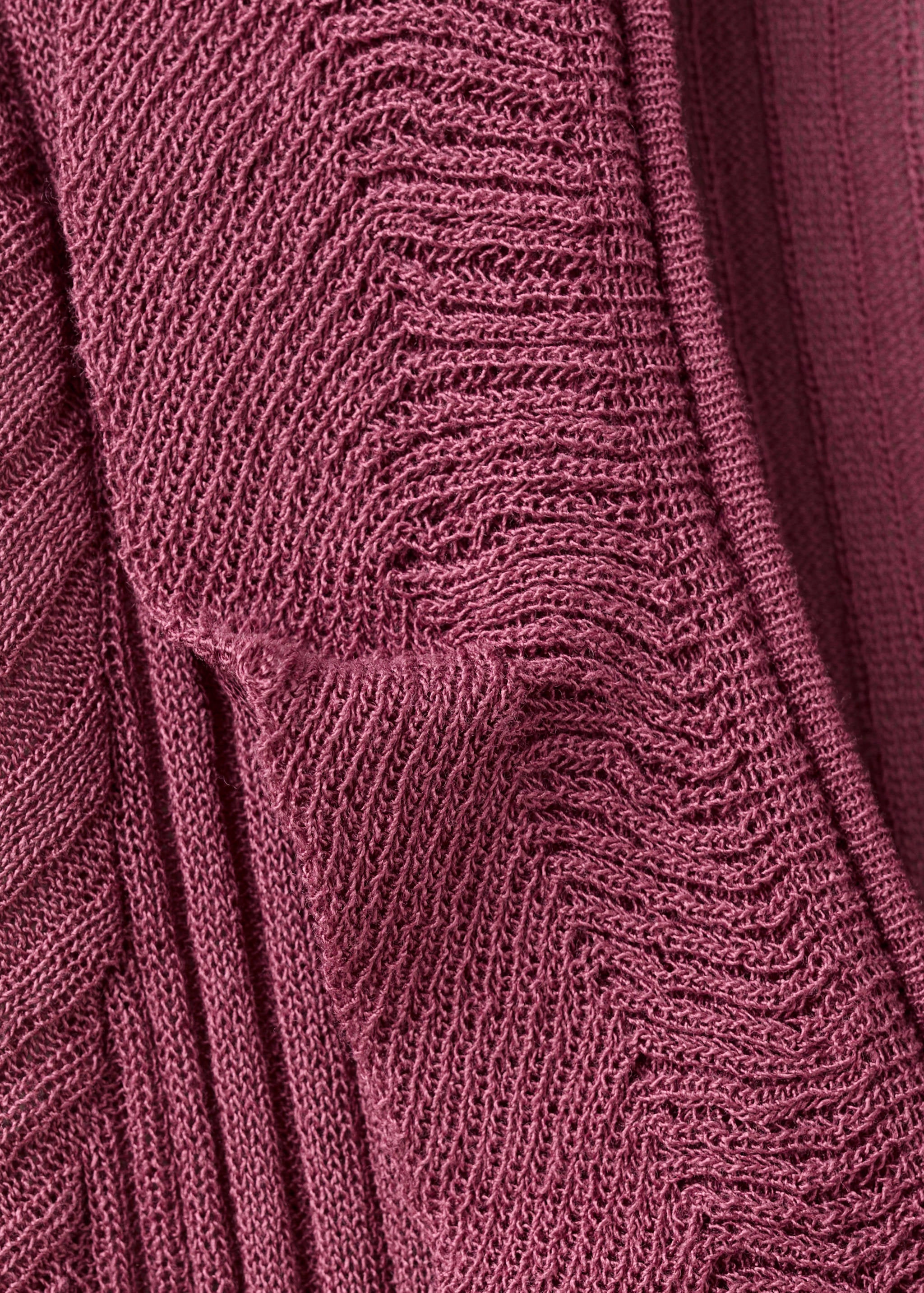 Mango cardigan volantes in wine - Image 3