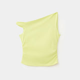 Mango camiseta roll in lime - Image 4