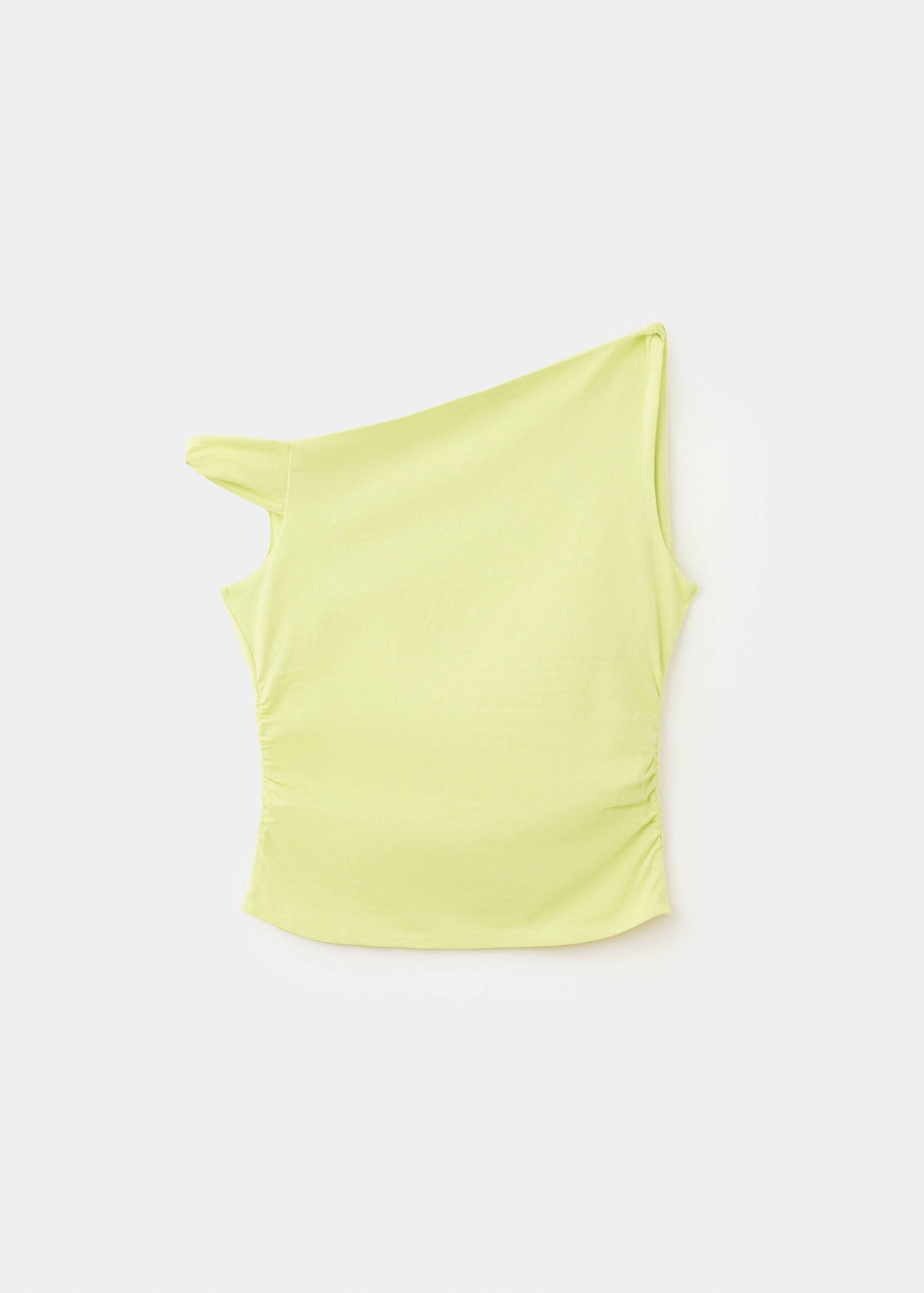 Mango camiseta roll in lime - Image 4