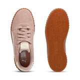 PUMA carina 3.0 luxe suede sneakers women in rose latte and alpine snow - Image 4