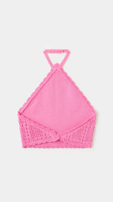 Mango top aylin in fuchsia - Image 4