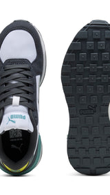 PUMA graviton sneakers youth in white and baltic sea blue - Image 4