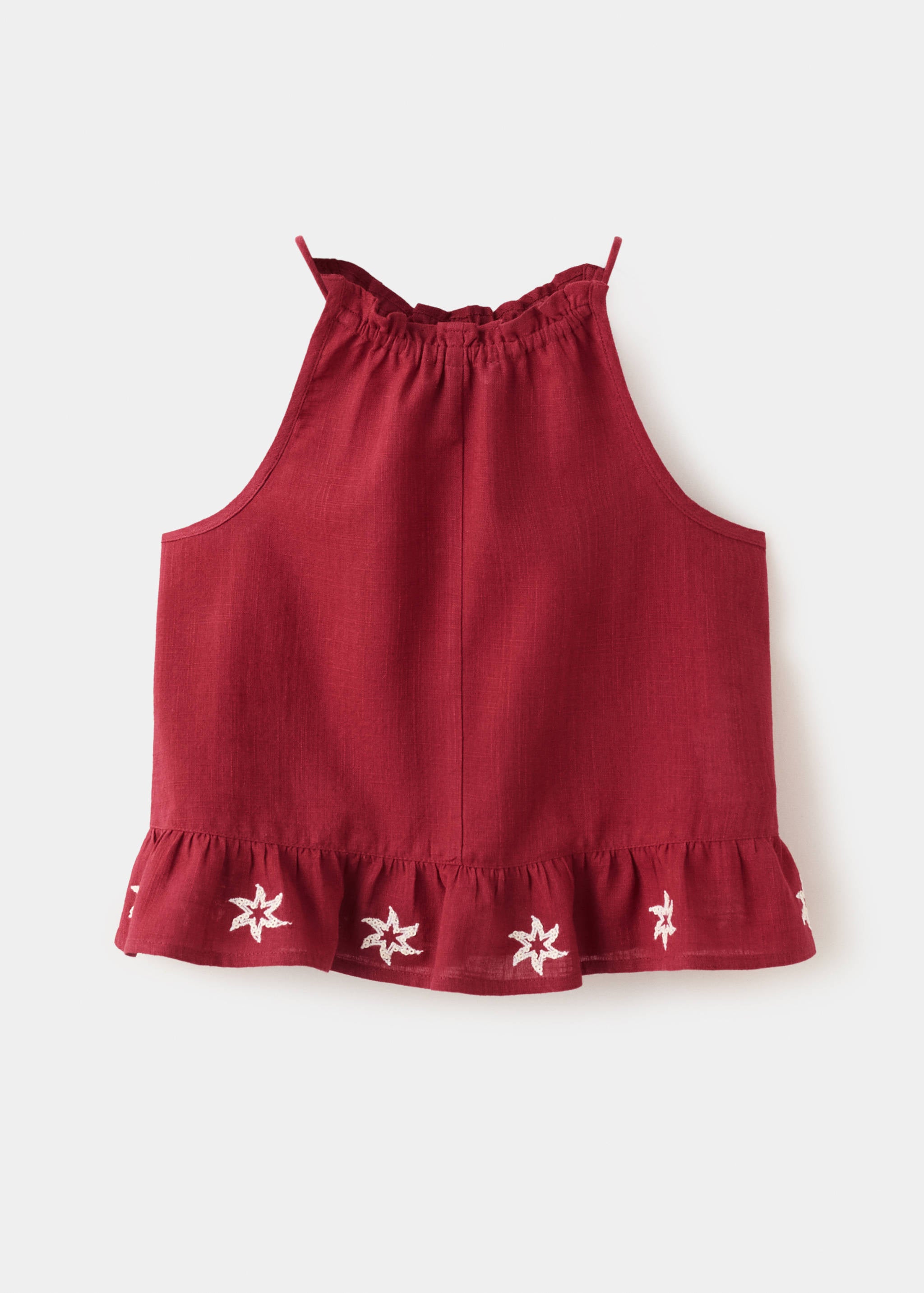 Mango blusa mosset in eggplant - Image 4