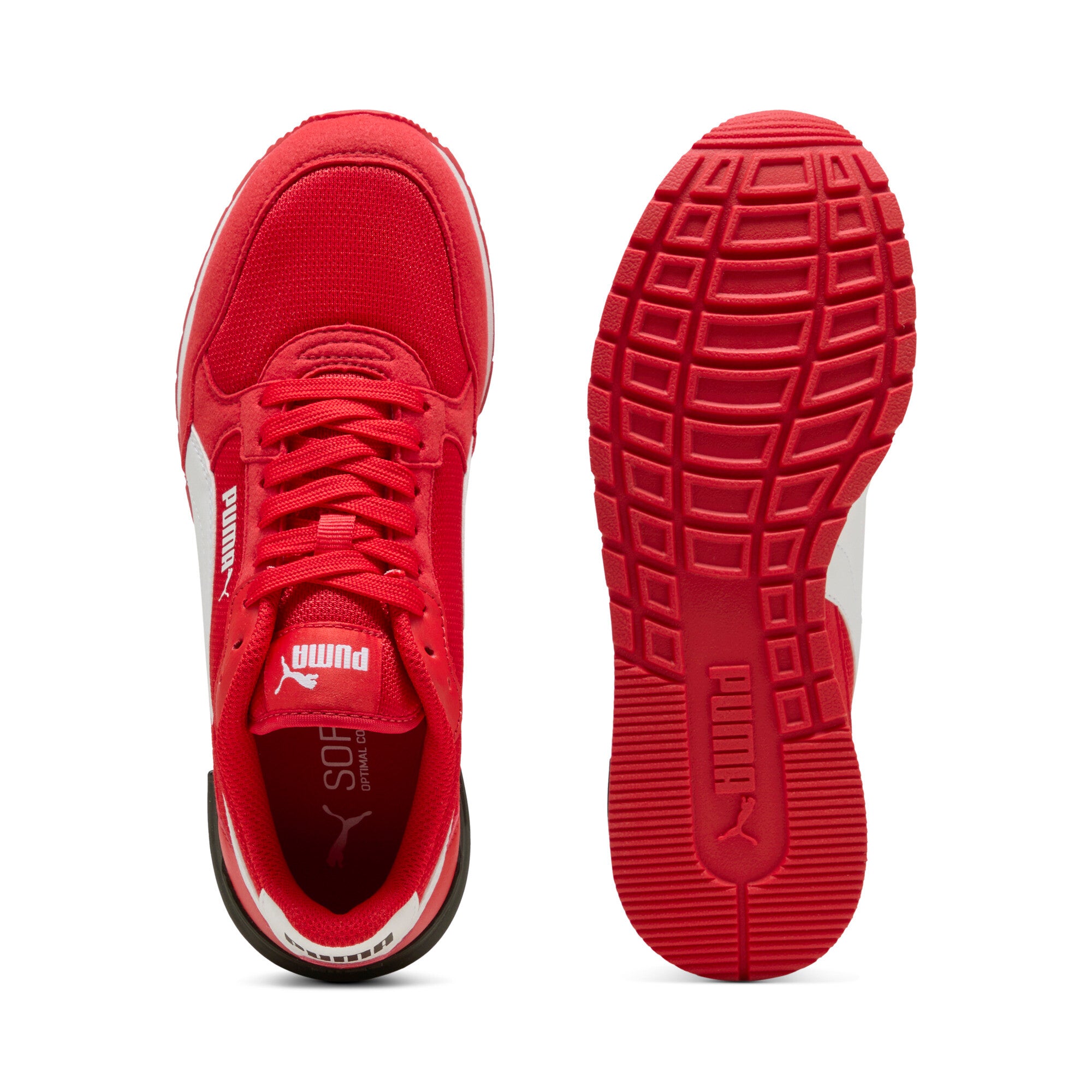 PUMA ST runner v4 mesh sneakers youth in for all time red and white - Image 4