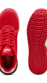 PUMA ST runner v4 mesh sneakers youth in for all time red and white - Image 4