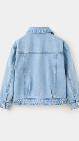 Mango cazadora alice in medium denim - Image 4