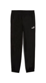 PUMA ESSENTIALS tape woven pants in black - Image 4