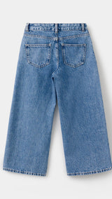 Mango jeans culottes in medium denim - Image 4