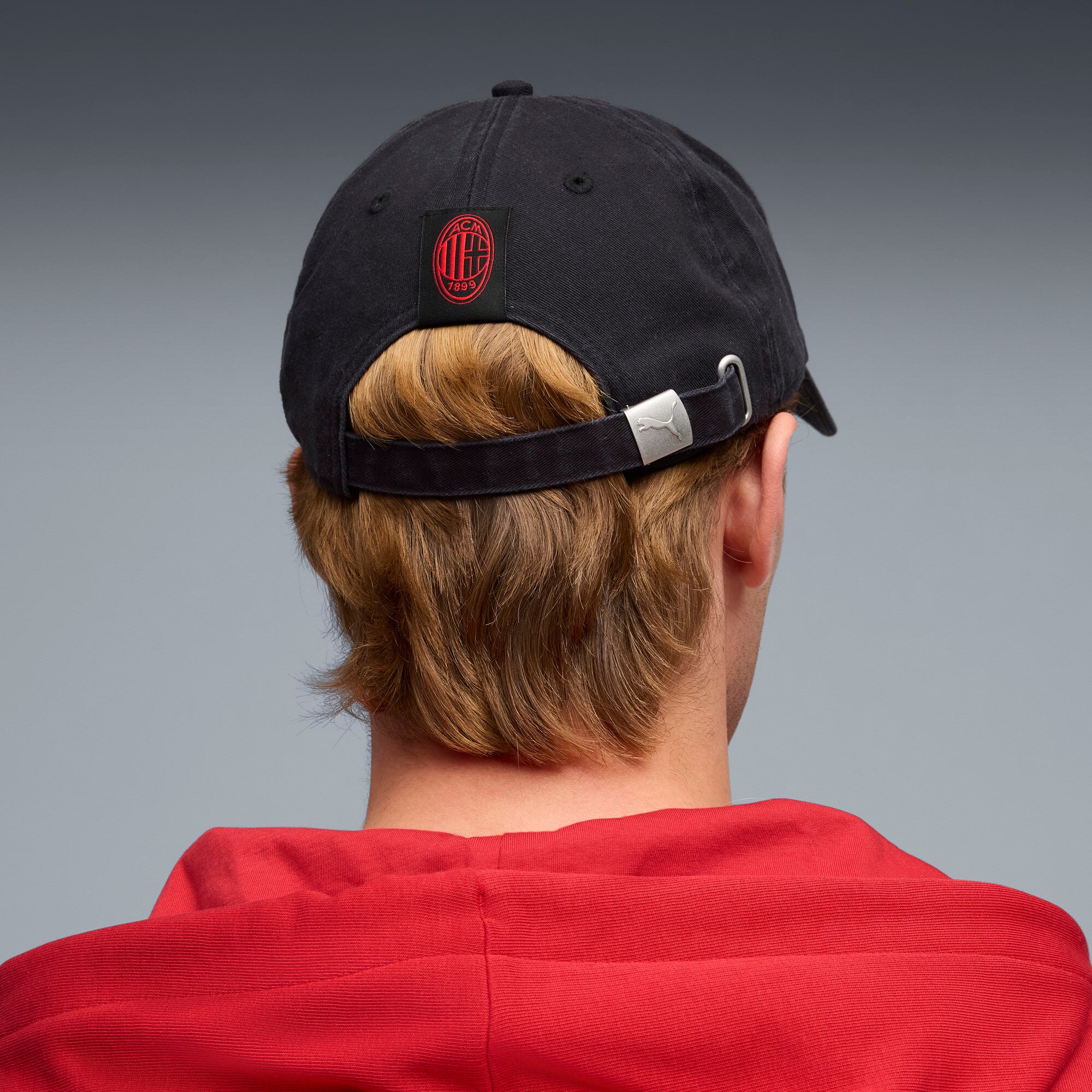 PUMA AC milan ftblCulture cap in black and for all time red - Image 4