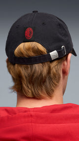 PUMA AC milan ftblCulture cap in black and for all time red - Image 4