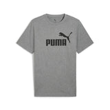 PUMA ESSENTIALS no. 1 logo tee in medium gray heather - Image 4