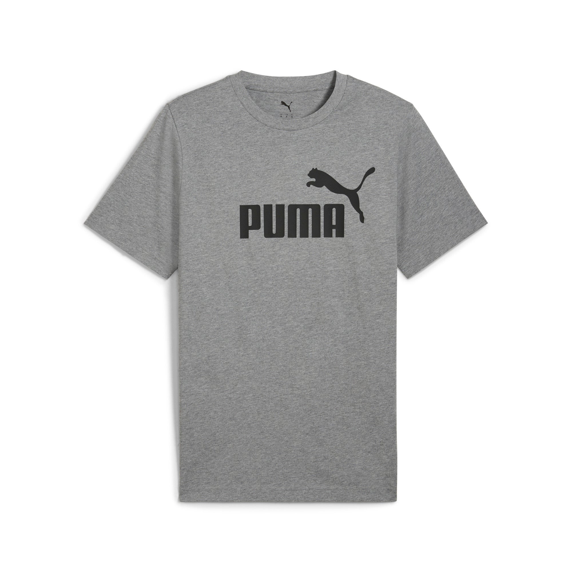 PUMA ESSENTIALS no. 1 logo tee in medium gray heather - Image 4