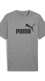 PUMA ESSENTIALS no. 1 logo tee in medium gray heather - Image 4