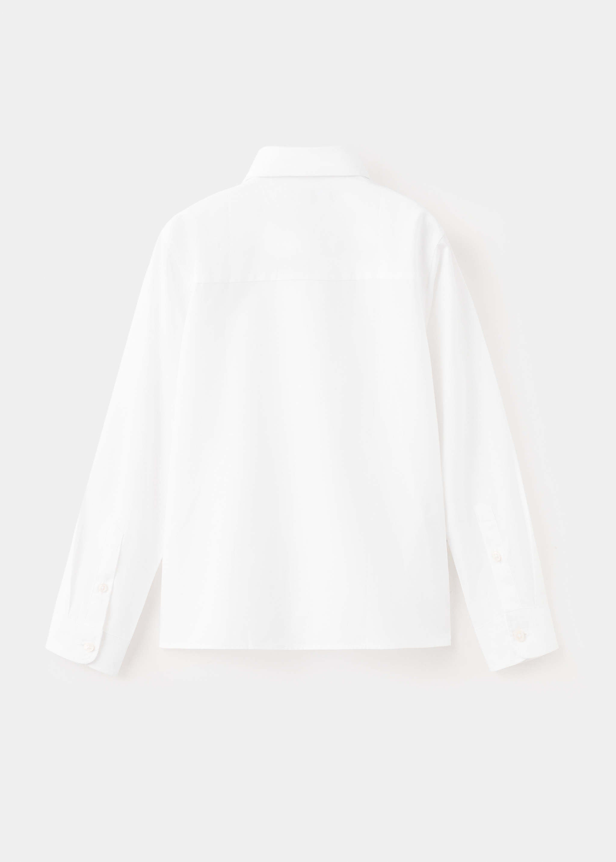 Mango camisa popelin in white - Image 4