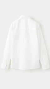 Mango shirt popelin in white - Image 4