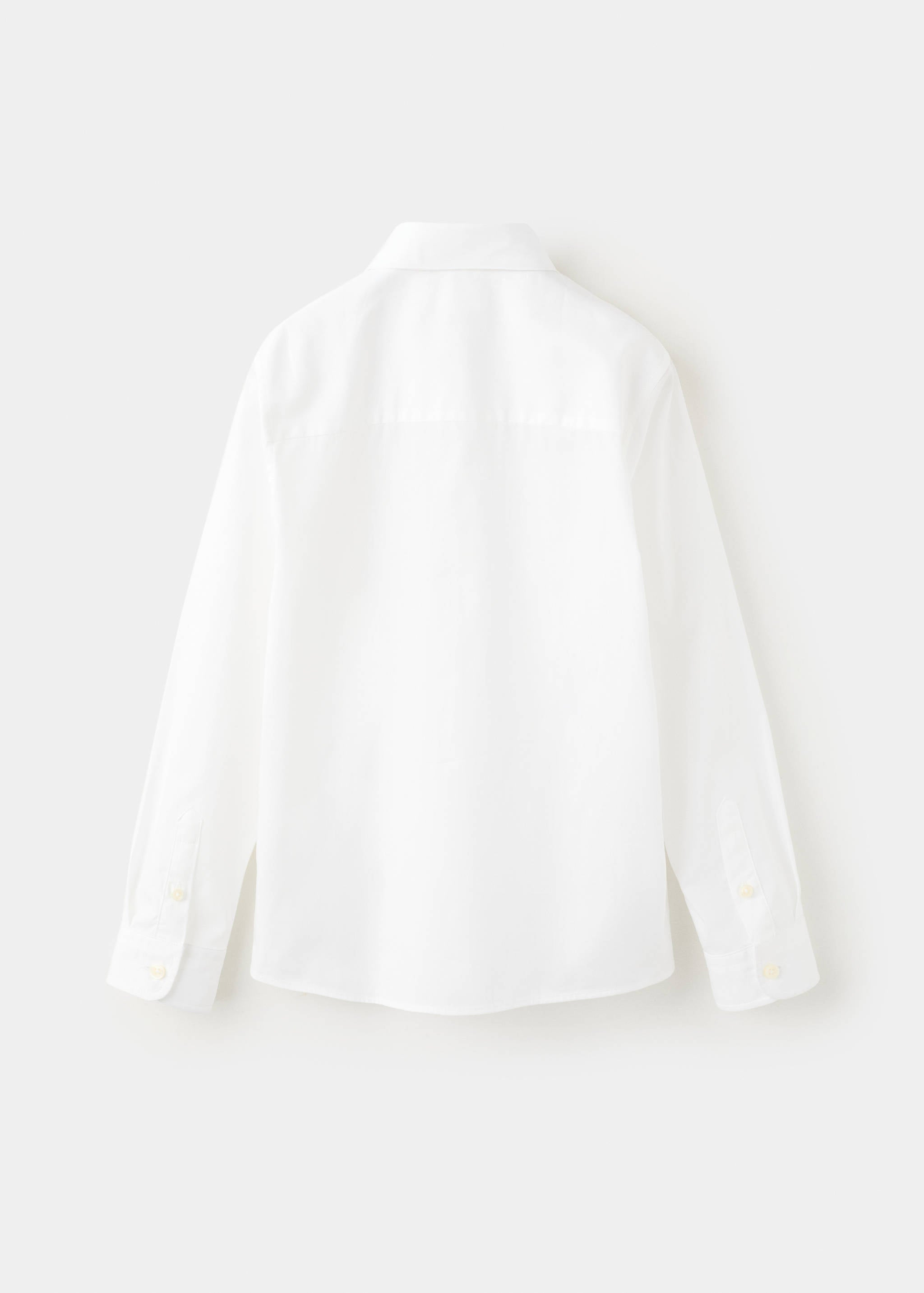 Mango shirt popelin in white - Image 4