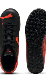 PUMA ATTACANTO II TT football boots youth in black and glowing red - Image 4