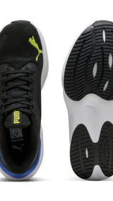 PUMA pounce lite running shoes youth in black and lime smash - Image 4